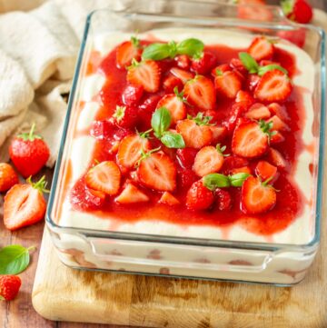 strawberry tiramisu.