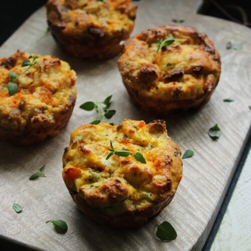 Spicy Chorizo and Pumpkin Muffins - The Petite Cook™