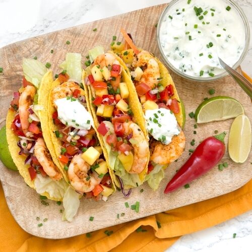 shrimp tacos with mango salsa all recipes