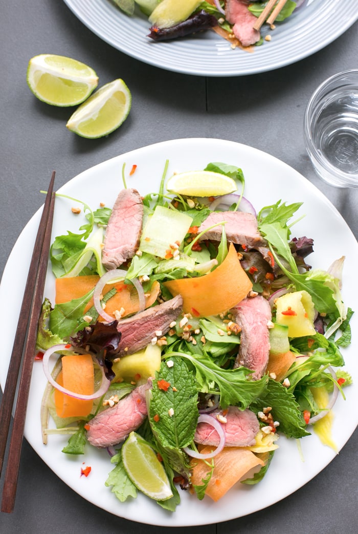 Asian Beef Salad - The Petite Cook™