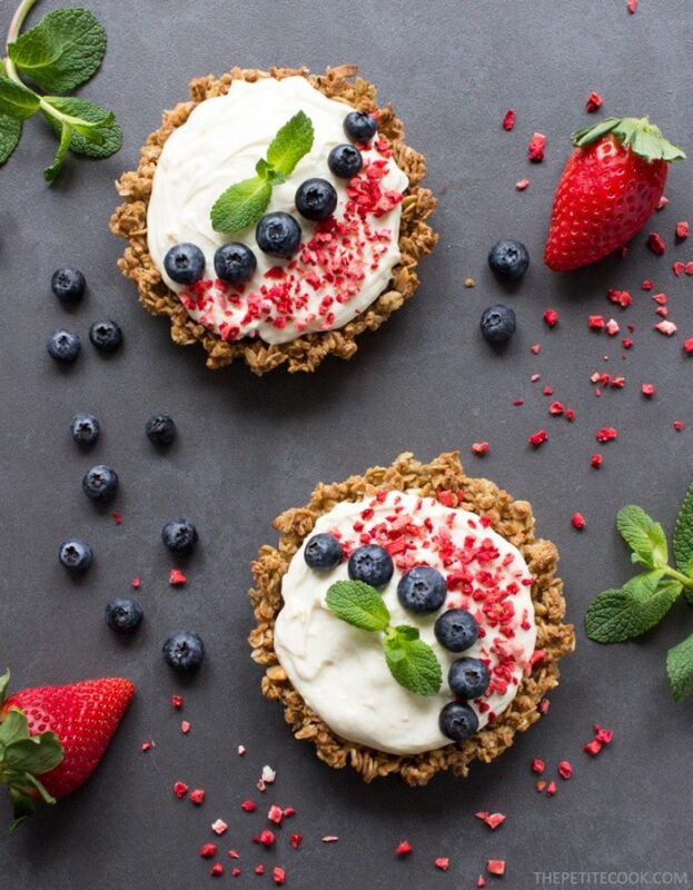 Berry and Mascarpone Granola Tarts - The Petite Cook™