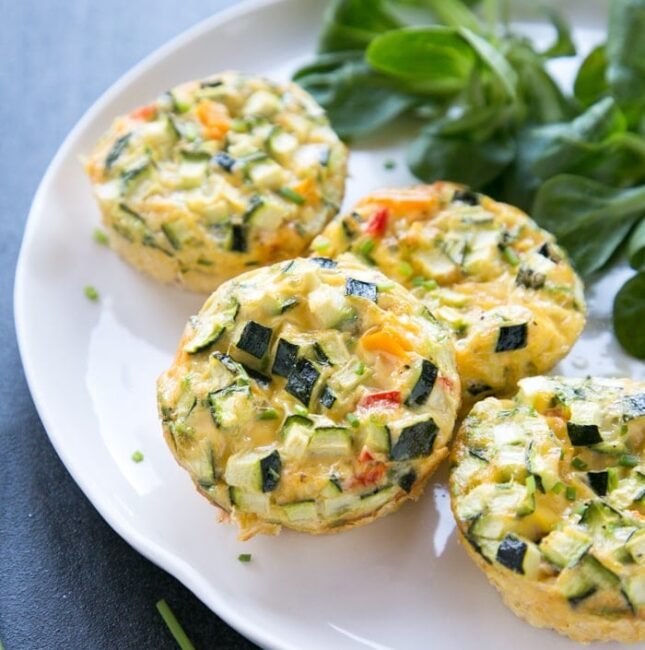 Veggie Omelet Muffins (Gluten-free) - The Petite Cook™