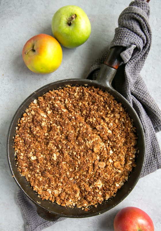 The BEST Vegan Apple Crumble - The Petite Cook