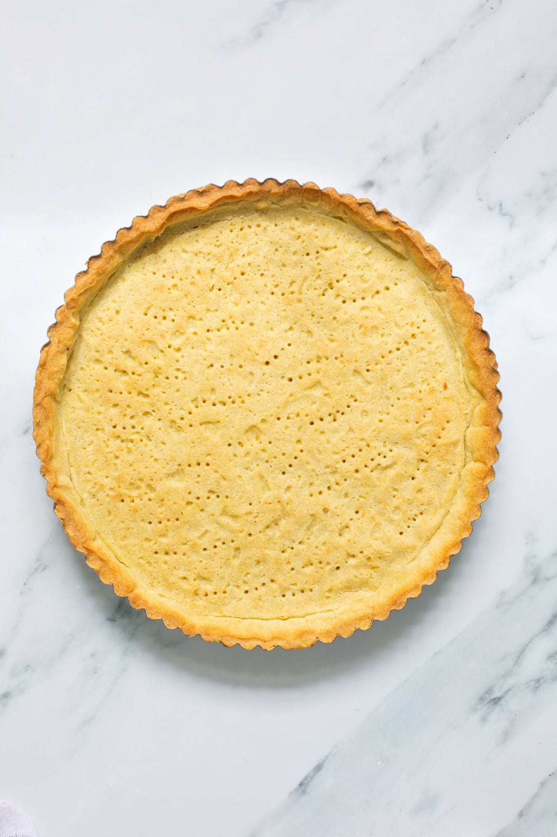 pie crust with olive oil.