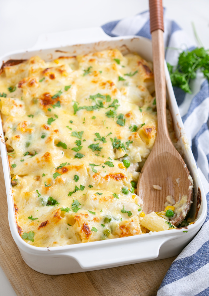 Creamy Tuna Pasta Bake - The Petite Cook™