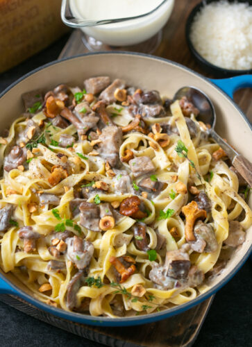 Mushroom and Parmigiano Pasta - The Petite Cook™