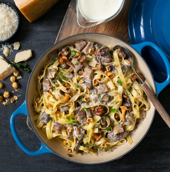 Mushroom and Parmigiano Pasta - The Petite Cook™