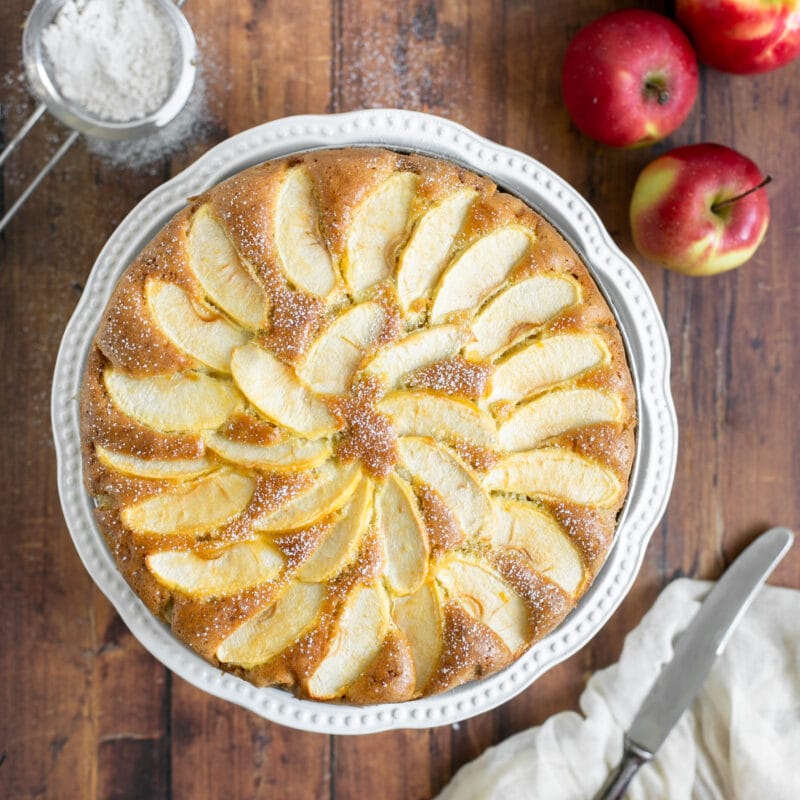 Torta di Mele - Italian Apple Cake - The Petite Cook