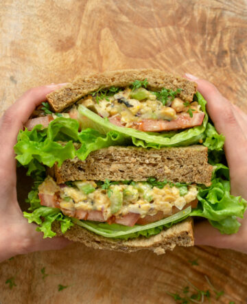 No-Tuna Chickpea Salad Sandwich - The Petite Cook™