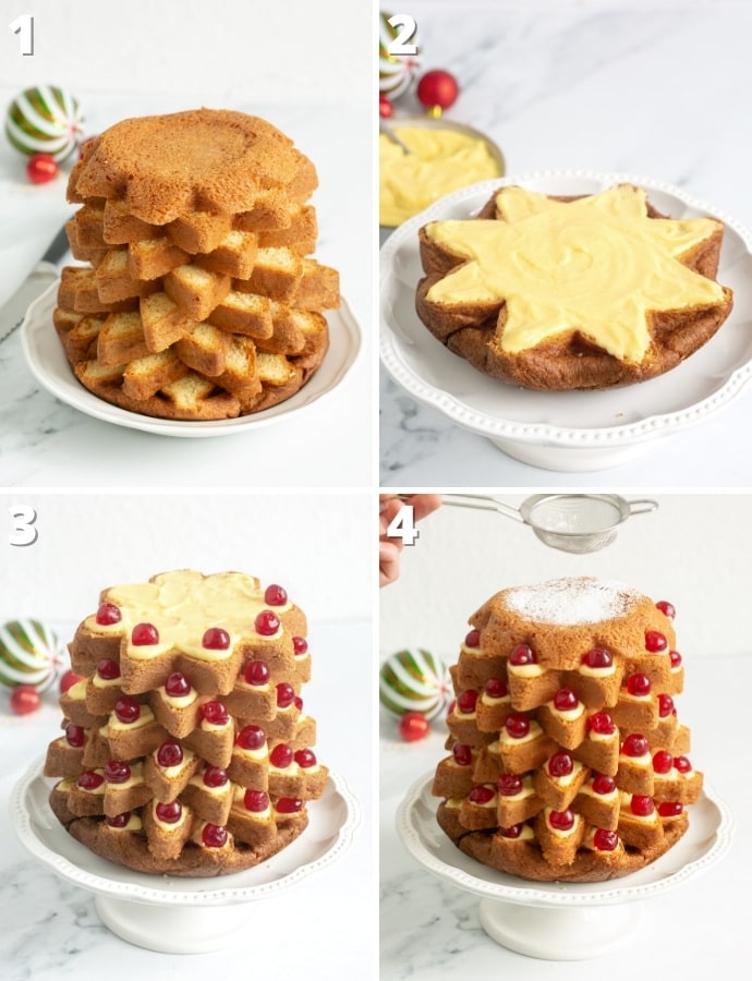 Pandoro Christmas Tree Cake - The Petite Cook™