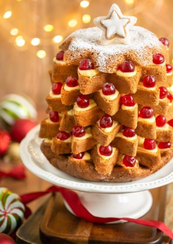 Pandoro Christmas Tree Cake - The Petite Cook™