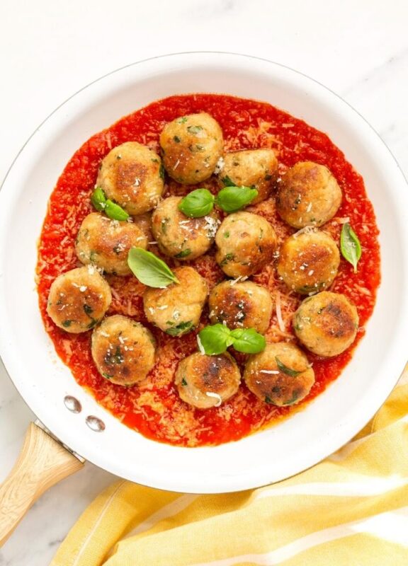 Italian Chicken Meatballs - The Petite Cook™