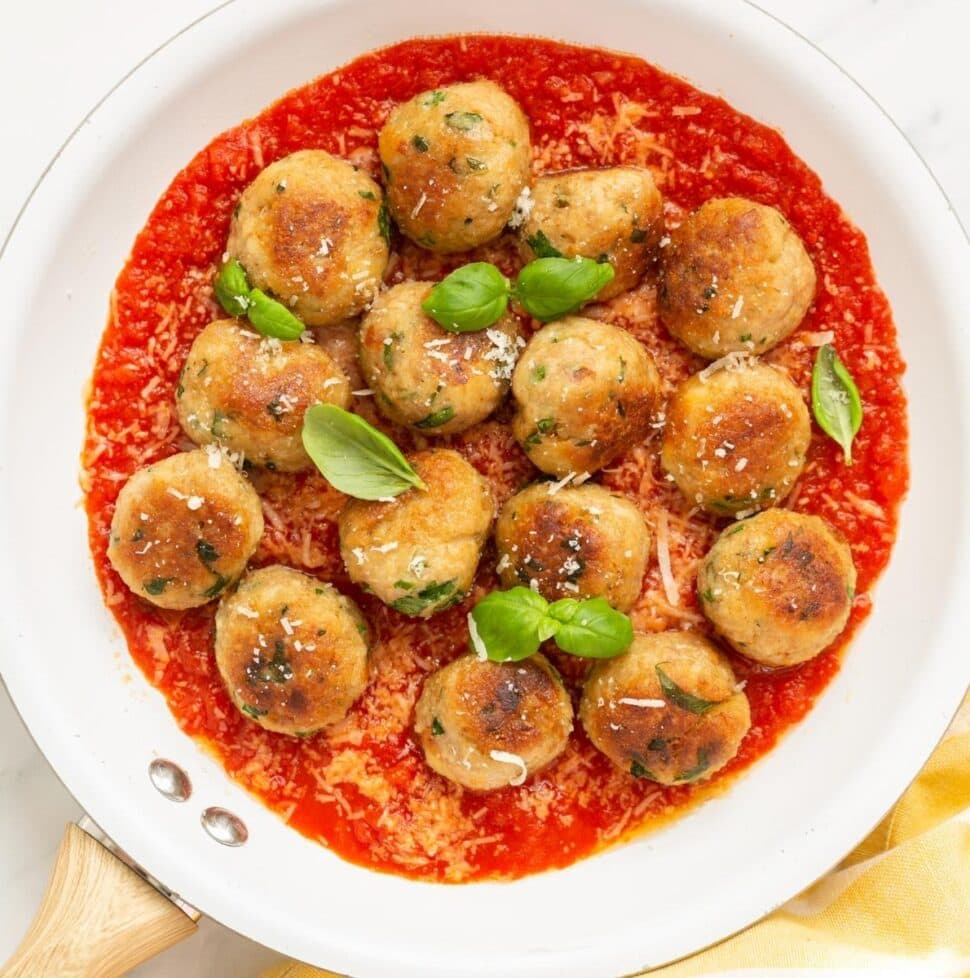 Italian Chicken Meatballs - The Petite Cook™