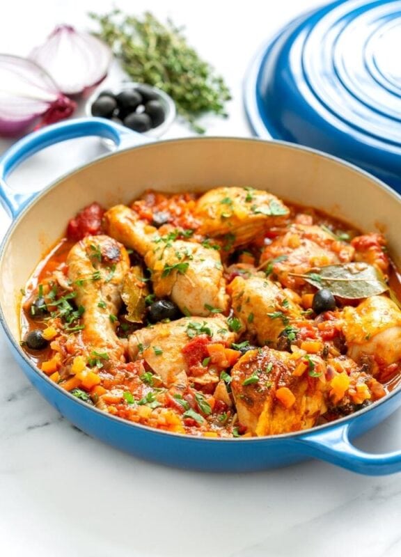 Pollo Alla Cacciatora (Chicken Cacciatore) - The Petite Cook™