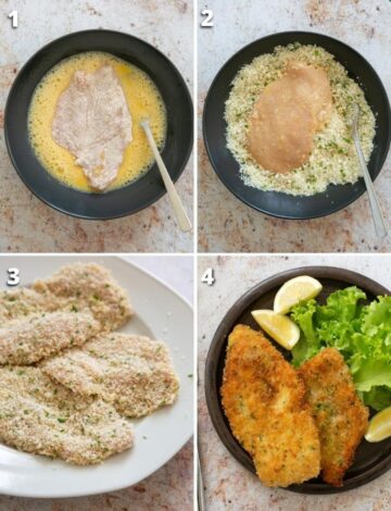 Italian Chicken Cutlets - Cotoletta di Pollo - The Petite Cook™