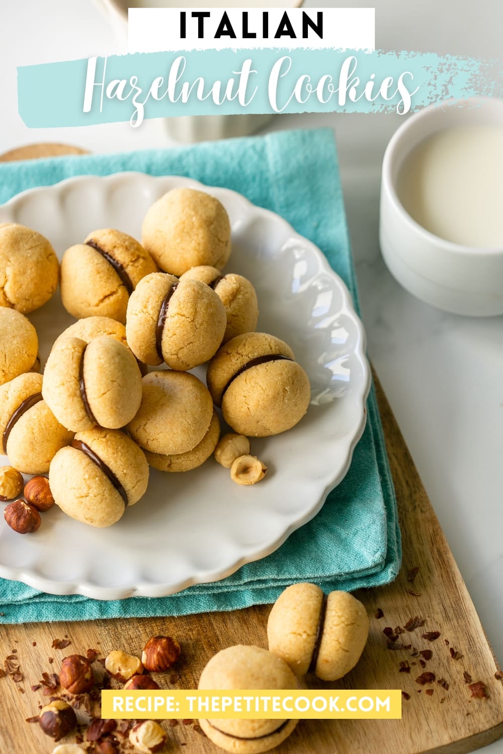 Baci di Dama - Hazelnut Cookies - The Petite Cook™