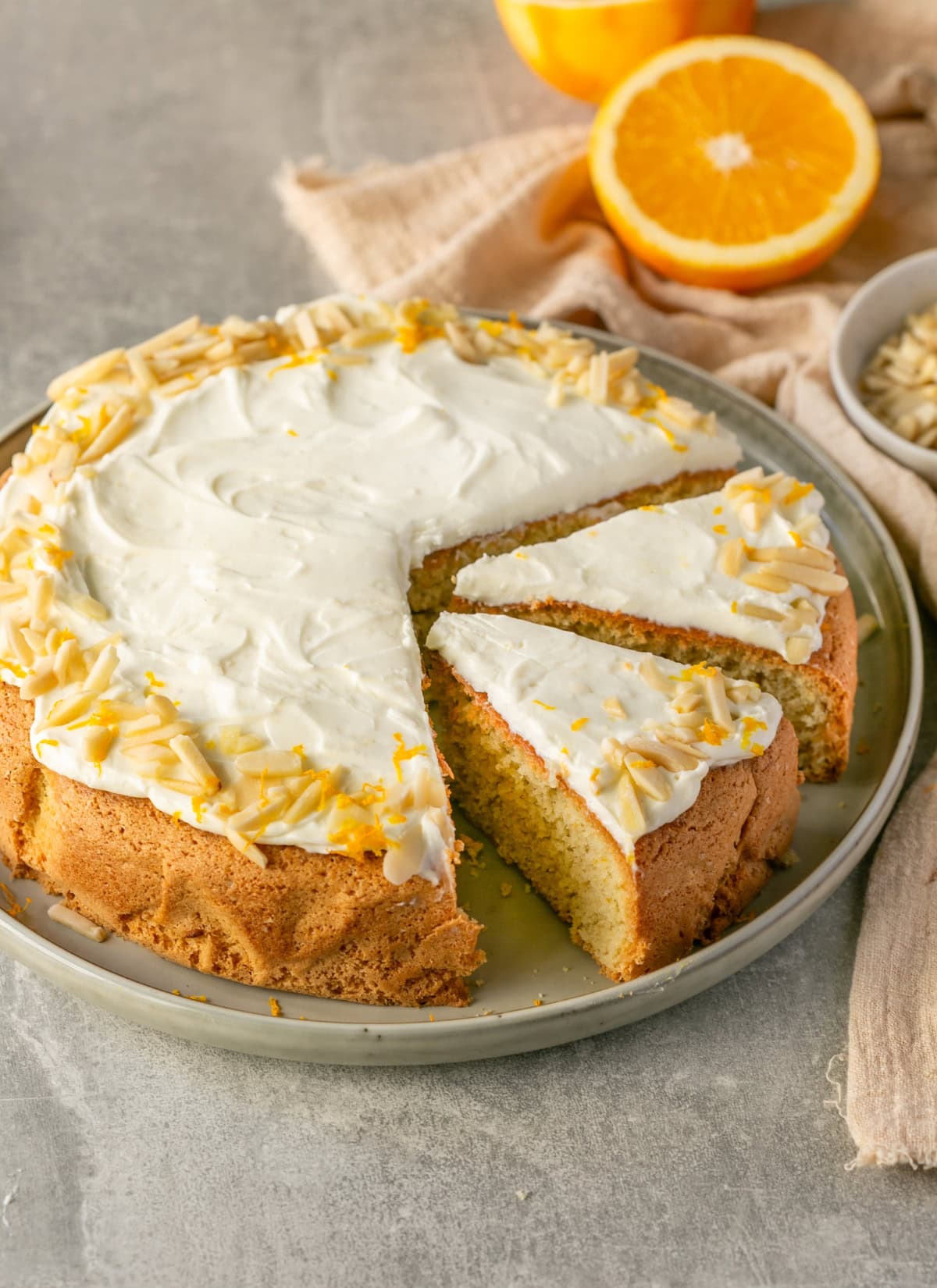 Italian almond flour cake.