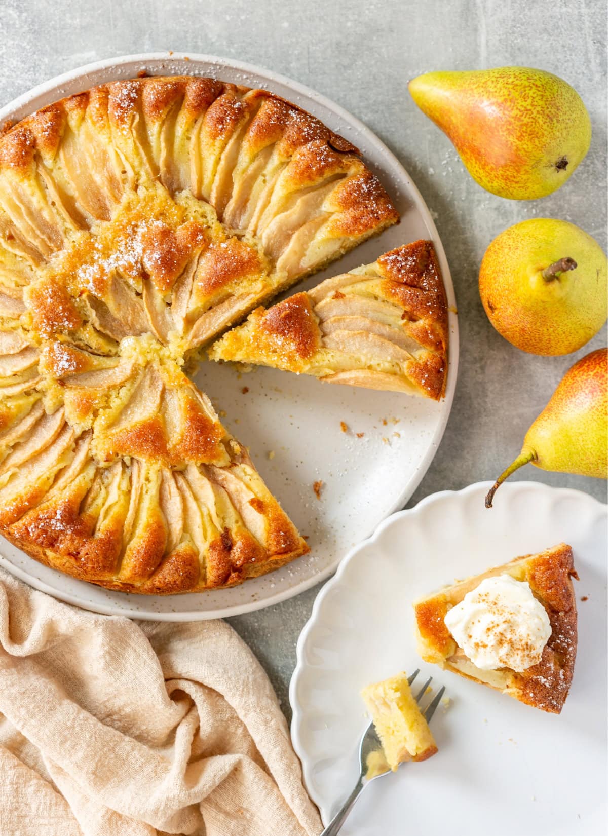 Italian pear cake.