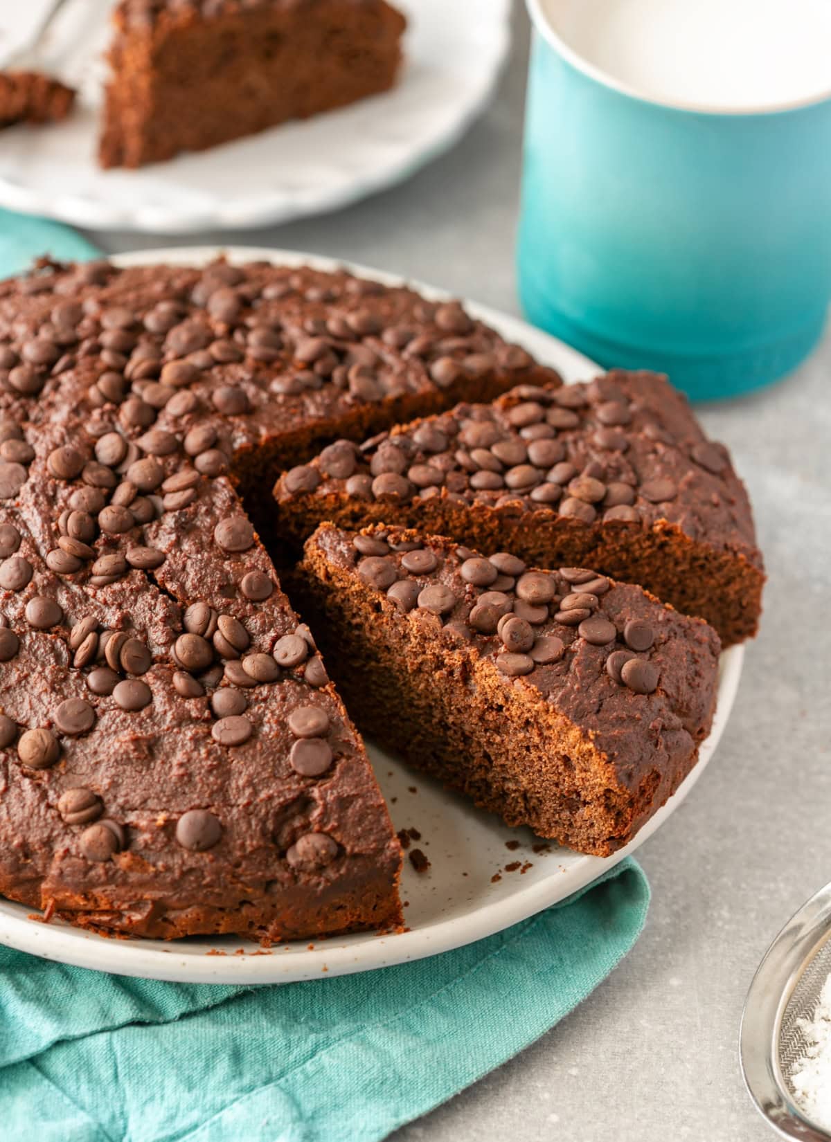 Chocolate ricotta cake.