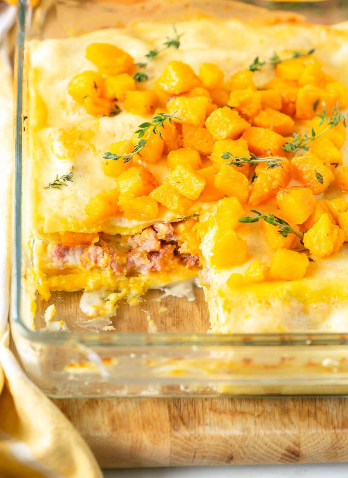 pumpkin sausage lasagna