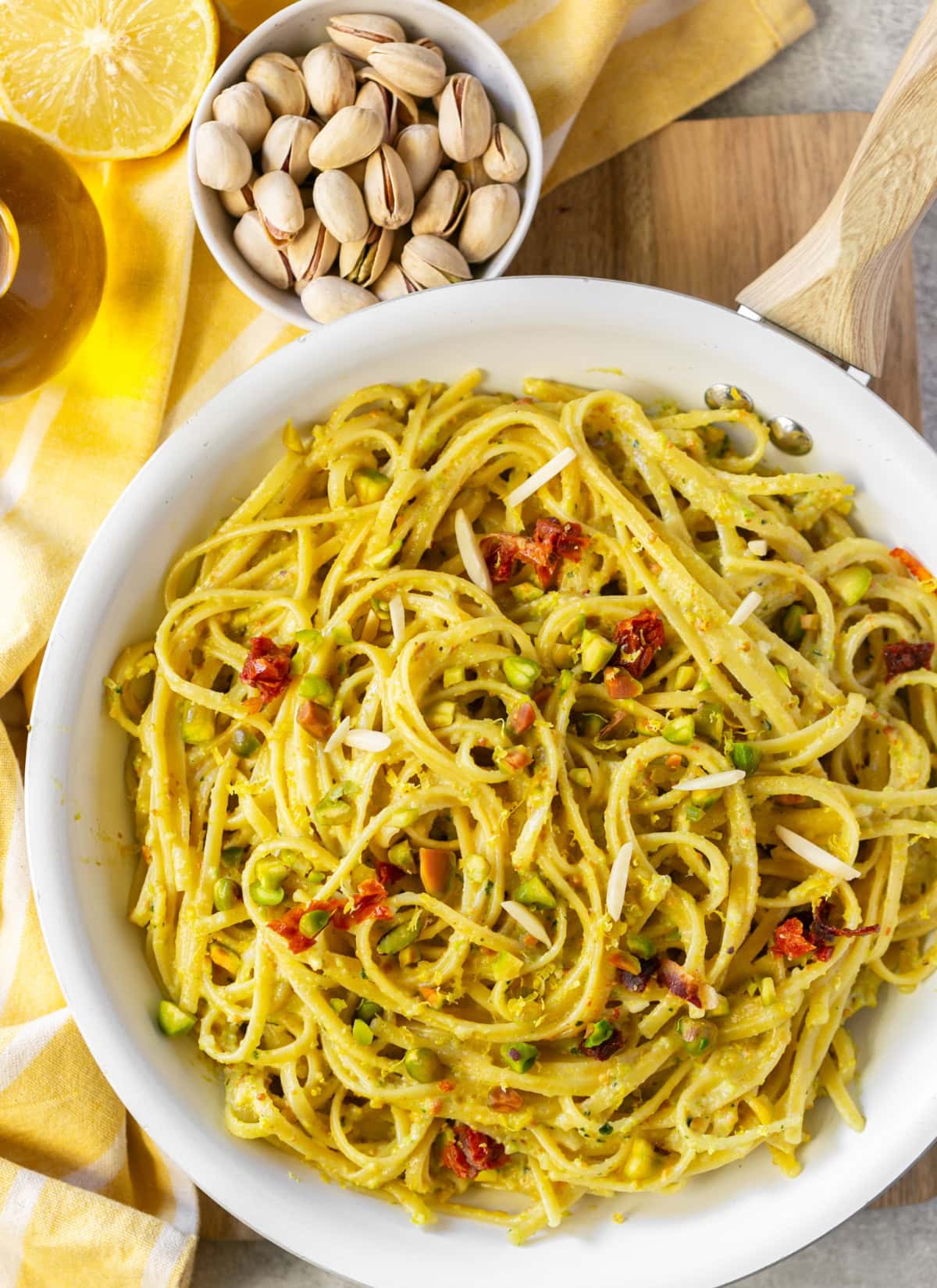 pistachio pasta.