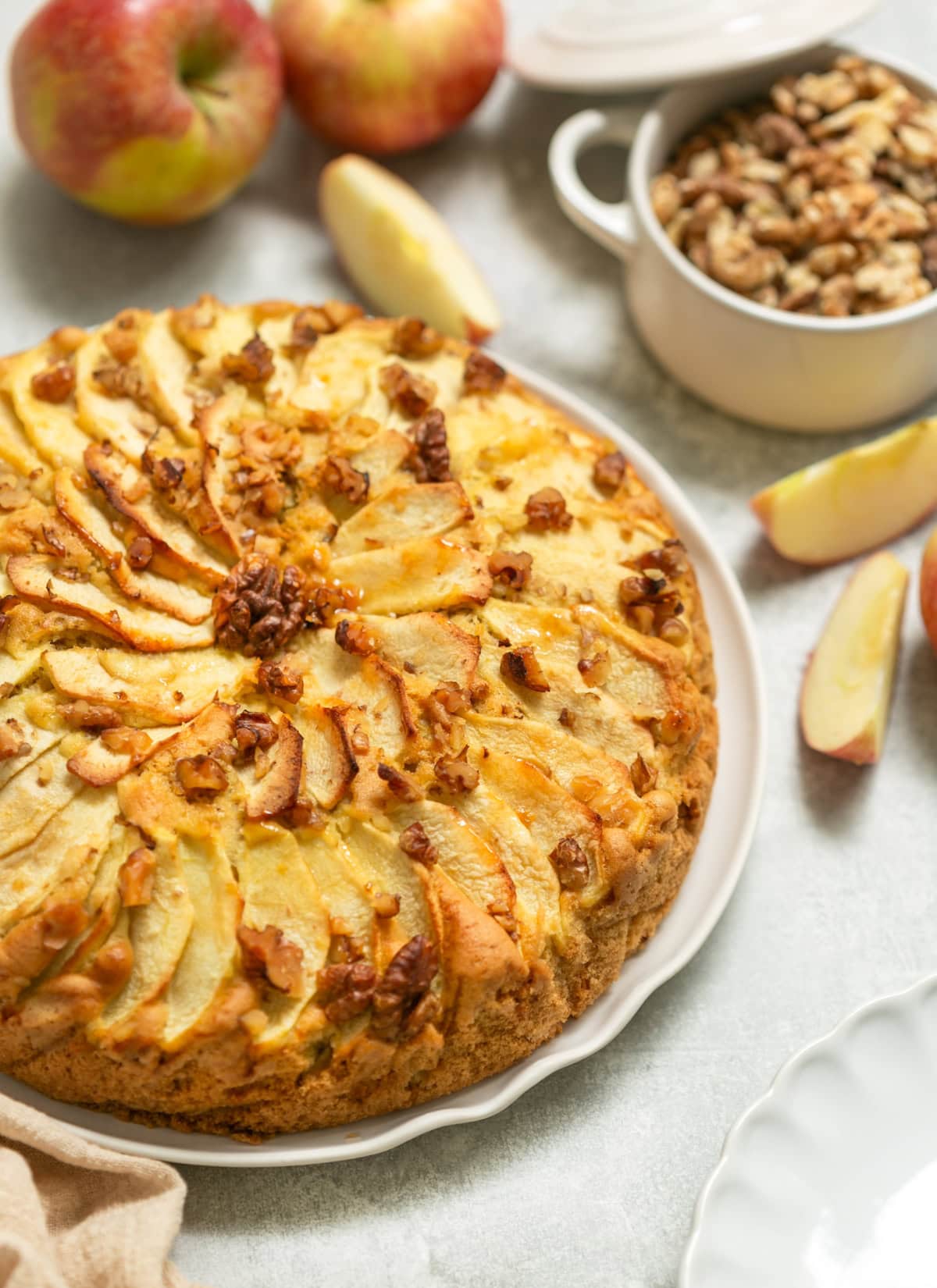 walnut apple cake.