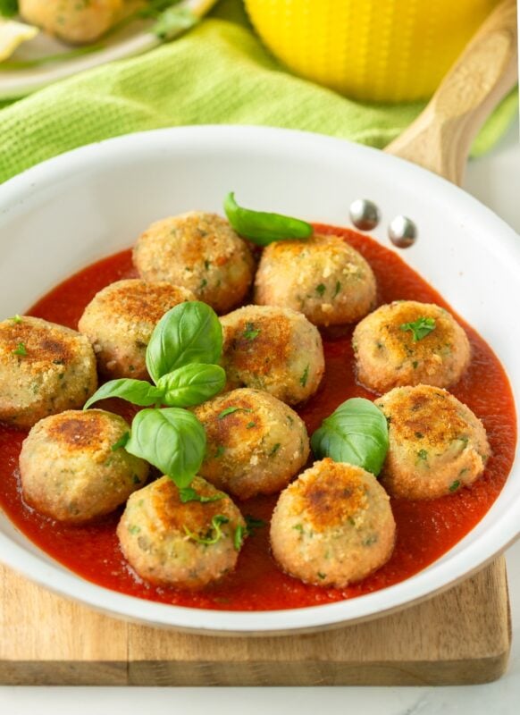 baked tuna meatballs.